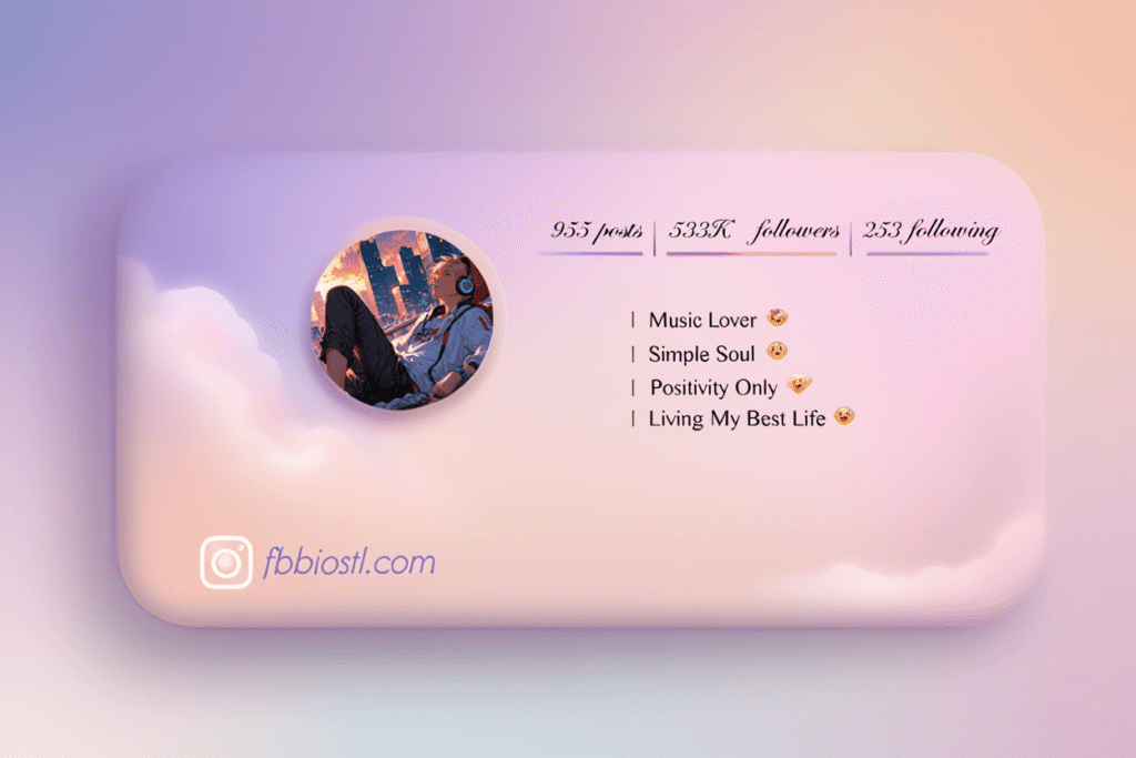 Music bio for Instagram